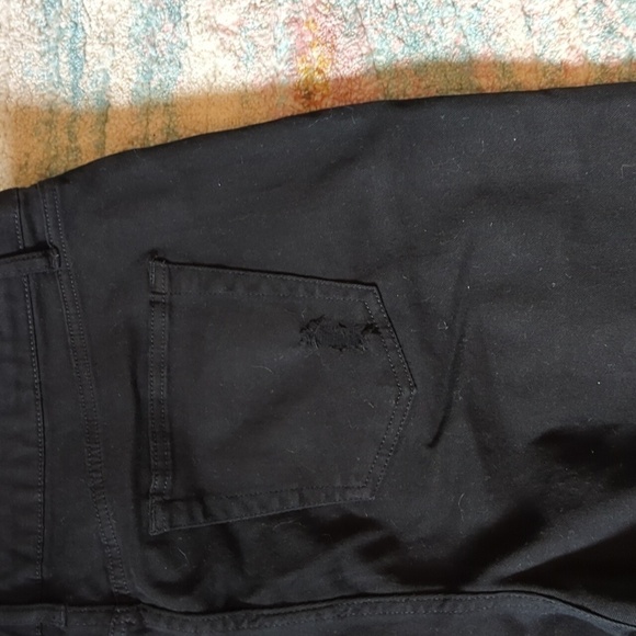 Wild fable high rise bike shorts denim black distressed Size 16 Bermuda - Picture 10 of 10